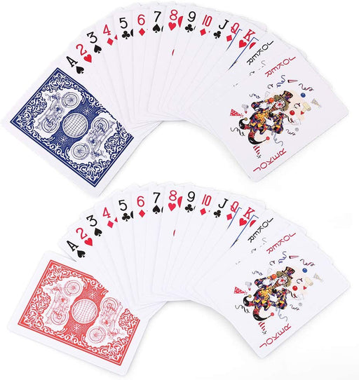Playing Cards, 12 Pack, Decks of Cards Bulk, Poker Size, Standard Index, for Blackjack, Euchre, Canasta Card Game, 6 Blu