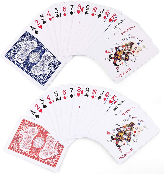 Playing Cards, 12 Pack, Decks of Cards Bulk, Poker Size, Standard Index, for Blackjack, Euchre, Canasta Card Game, 6 Blu