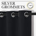 Black Blackout Curtains for Bedroom 42" Wide x 63" Long 2 Panels