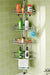 Corner Shower Caddy Tension Pole 4 Tier Rustproof Shampoo Organizer