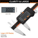 Digital Caliper 6 Inch, Caliper Measuring Tool with Large LCD