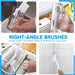 14Pcs Crevice Cleaning Brush Set, V Shape Grout Cleaner Brush for Deep Cleaning Gap, Hard Bristle Scrub Brushes Tools, C
