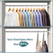 6 Pack-Closet-Organizers-and-Storage, Space-Saving-Hangers Black