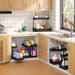 3-Pack 2-Tier L-Shaped Under Sink Organizers with Sliding Drawers