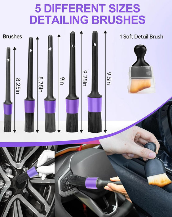 Car Cleaning Kit with Vacuum,Deep Cleaning for Interior Detailing