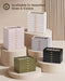 Earring Organizer, Jewelry Box with Clear Lid -Beige, 5 Layer