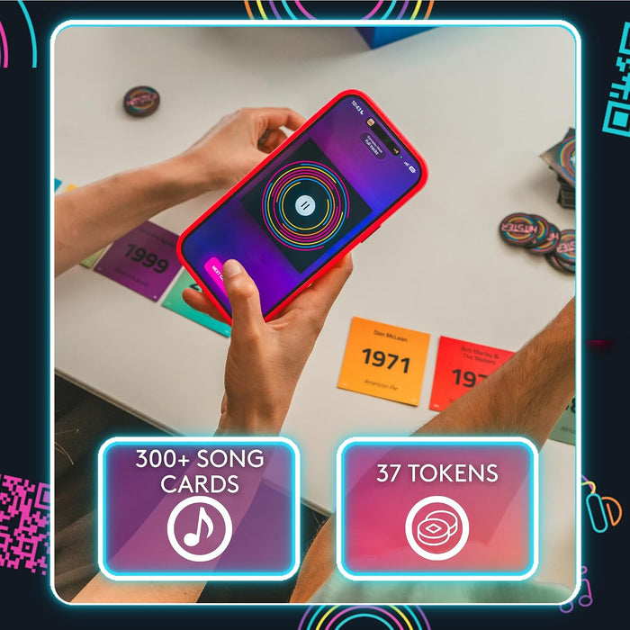 Hitster - The Music Fun Party Quiz Card Game, 2-10 Players - 300 Plus Iconic Music Hits - Great for Adult and Family Game Night