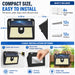 [6 Packs] Solar Motion Sensor Outdoor Lights, Super Bright Solar Lights Outdoor Waterproof, 3 Lighting Modes Security Wa
