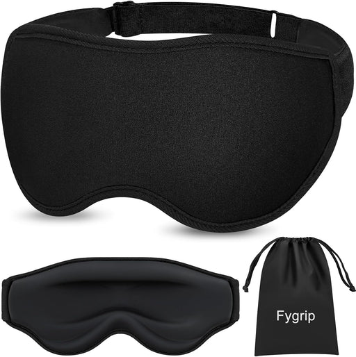 3D Eye Mask Sleep Mask for Men & Women, Black