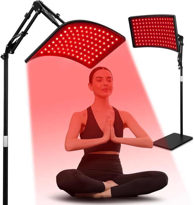 Red Light Therapy for Face and Body, Red Infrared Light Therapy Lamp with Stand Led 660nm Red Light-Therapy& 850nm Infra