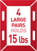 15 lb Large Picture Hanging Strips 14 Pairs (28 Strips), Damage-Free Hanging Picture Hangers, No Tools Wall Hanger for H