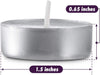 Unscented Tea Light Candles 100 Pack | 4 hours, White, Smokeless, Dripless Small Votive Paraffin Tealights | Long-Lasting for Home, Shabbat, Weddings, Events, Emergencies | Mini Candles Bulk