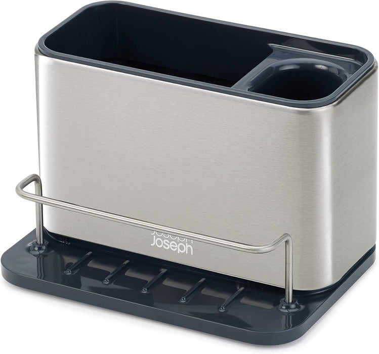 Joseph Joseph Surface Stainless Steel Caddy Sink Area Organizer and Sponge Holder, Gray