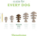 Fishbone Durable Dog Chew Toy for Aggressive Chewers, Medium