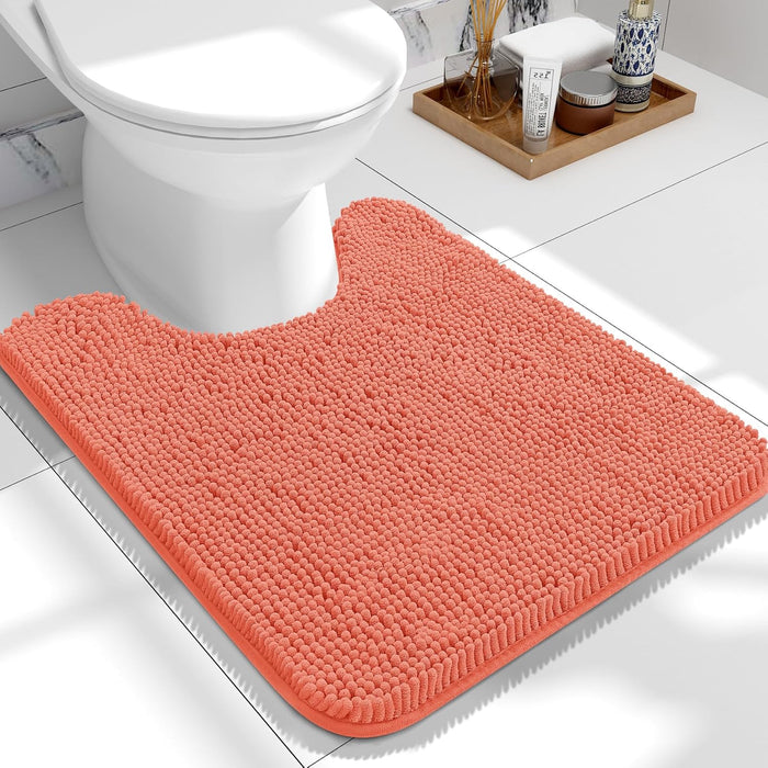 Bathroom Rugs 30X20, Extra Soft Absorbent Chenille Bath Rugs, Rubber Backing Quick Dry, Machine Washable Bath Mats for Bathroom Floor, Tub and Shower, Home Decor Accessories, Grey