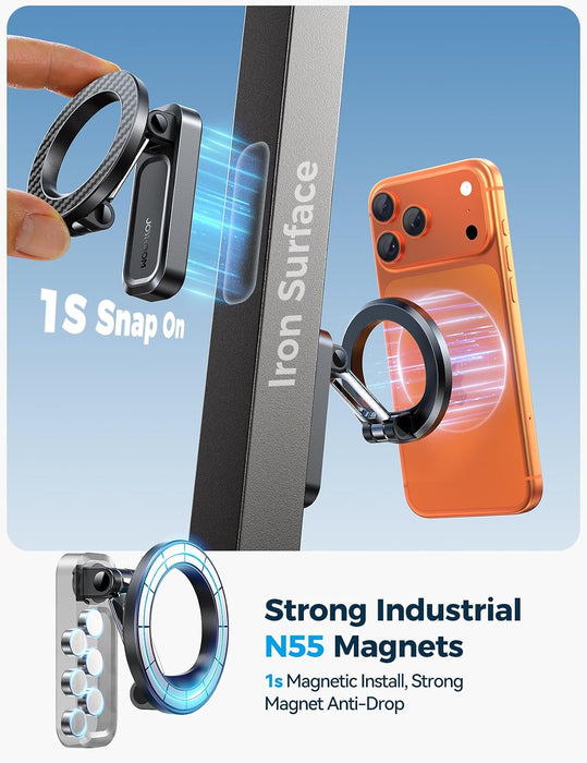 Dual-Sided Magnetic Golf Cart Phone Holder ,360° Rotatable Golf Accessories