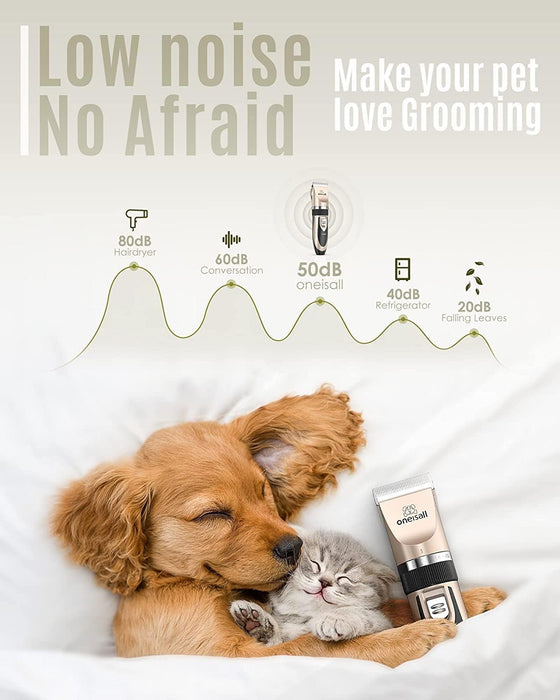 Low Noise Dog Clippers Grooming Kit for Dogs Cats Pets