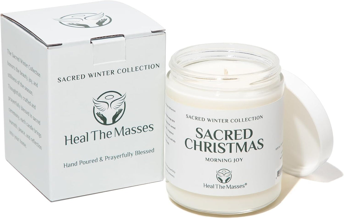 Sacred Christmas Candle, 7 oz, Soy Coconut Wax Blend