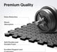 12 Pack 48 sqft Home Gym Mat, Puzzle Exercise Mat, EVA Interlocking Foam Floor Tiles for Home Workout Equipment and Kids