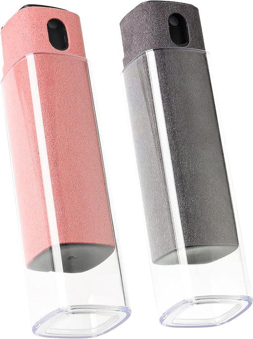 Touchscreen Screen Cleaner Kit 2 Pcs, Phone, Tablet and Car Screen Cleaner, Two in One Spray and Microfiber Cloth(Grey&P