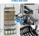 6-Tier Spice Rack Organizer with Door Hook, Wall Mounted & Over the Door Spice Racks for Kitchen Pantry Door Cabinet, Tw