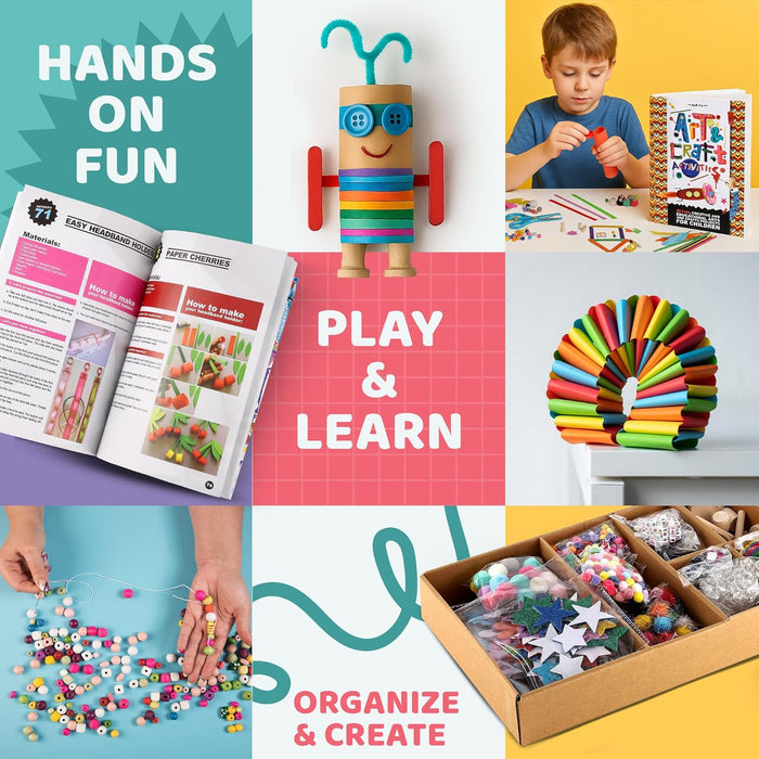 3000+ Pcs Arts and Crafts Supplies for Kids Ages 3-12 - Ultimate Craft Kit
