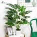 28" Fake Plants, Artificial Monstera Plants Indoor in White Pot