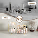 Makeup Organizer Countertop for Vanity, Rotating Perfume Tray with 5-compartment Cosmetic and Skincare Organizers, Multi