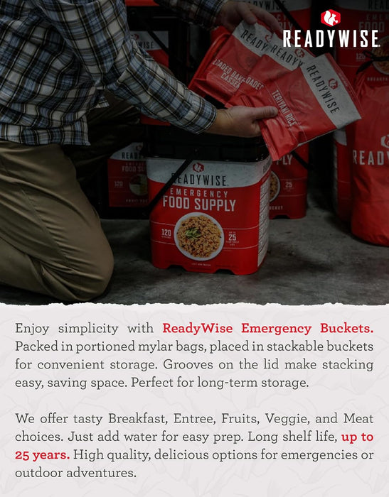 Emergency Food Supply Meals 72 Hour Survival Kit, 30 Servings