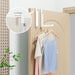 Over The Door Hanger Folding Clothes Drying Rack, Folding Hanging Coat Rack for Indoor Laundry Room Compact Small Space 