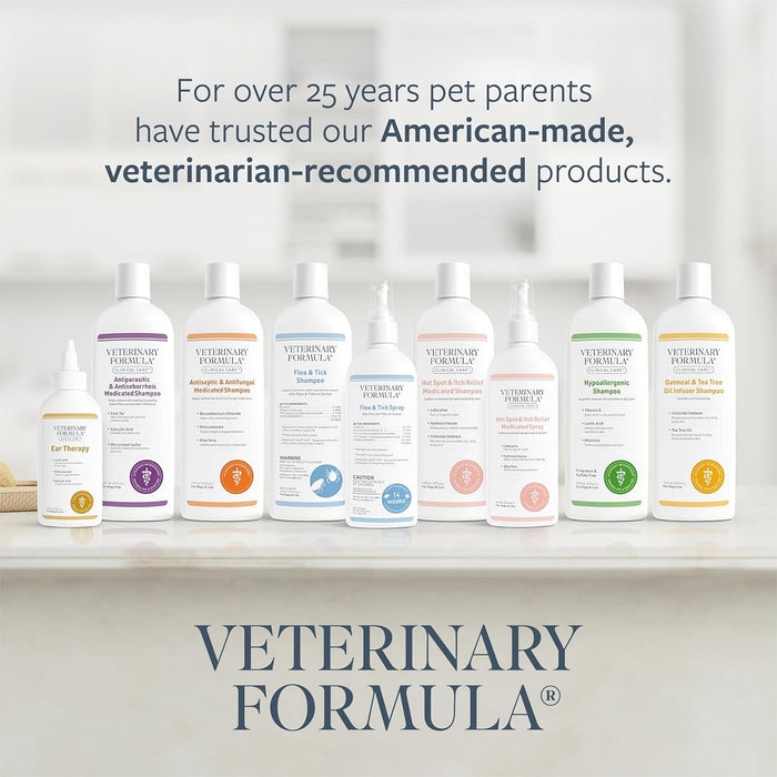 Flea and Tick Shampoo for Dogs and Cats, 16 oz