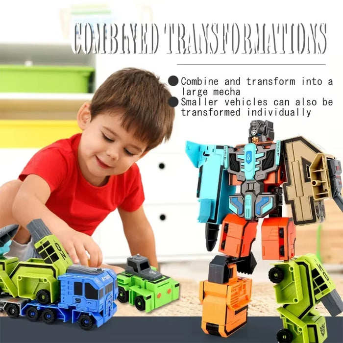 Kids Educational Deformation Toys: Digital Number Bots & Tank Warrior Transformation Robots