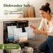 Reusable Bags Dishwasher Safe, BPA Free Reusable Gallon Freezer Bags, Stand Up Leakproof Food Storage Bags for Marinate 