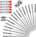 Sewing Machine Needles 50 PCS HAX1 Universal 5 Sizes Compatible with Singer