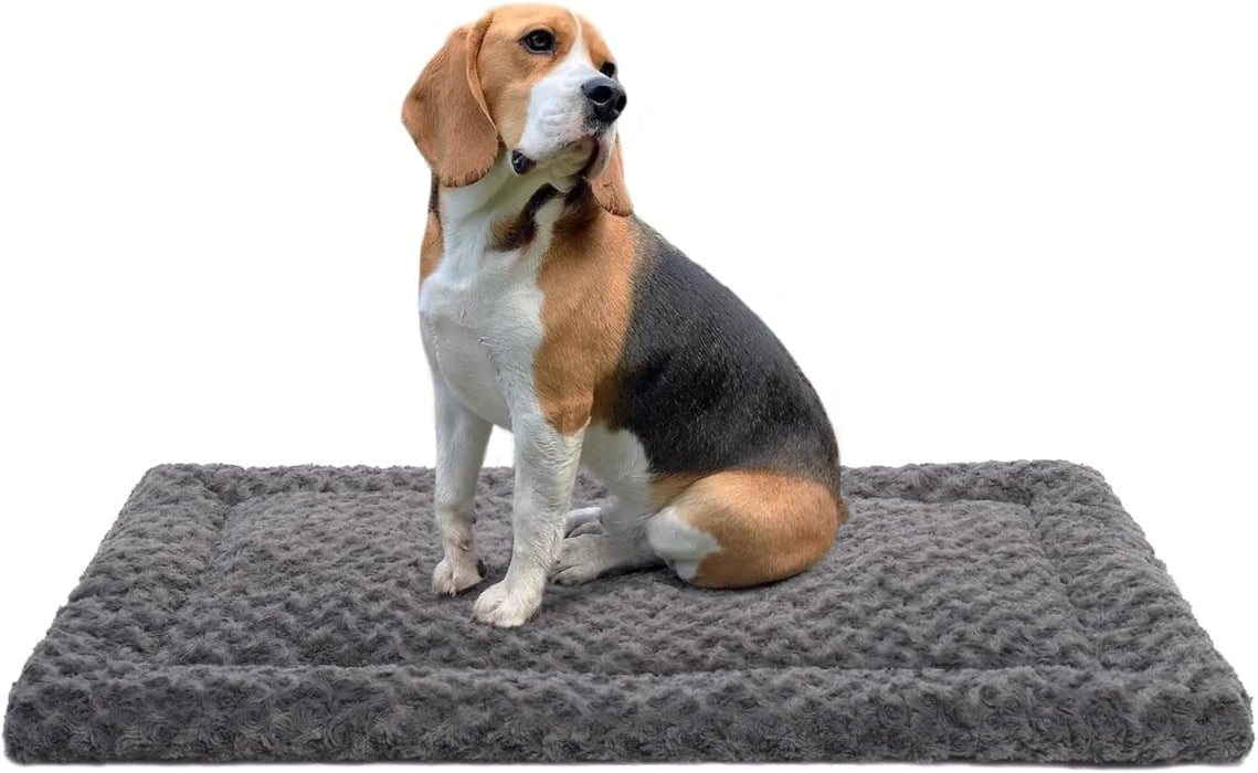 Washable Dog Bed Mat Medium Size Fluffy Pet Crate Pad 36x23