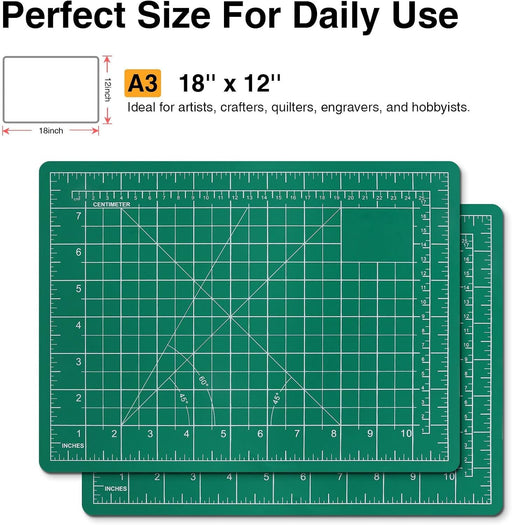 12in×18in Cutting Mat for Sewing, A3 Self Healing Cutting Craft Mat