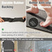 Bathroom Rugs Non Slip Washable, Super Absorbent Thin Bath Mat Small Quick Dry Low Pile Bathroom Rug, Dark Grey 16"x24"
