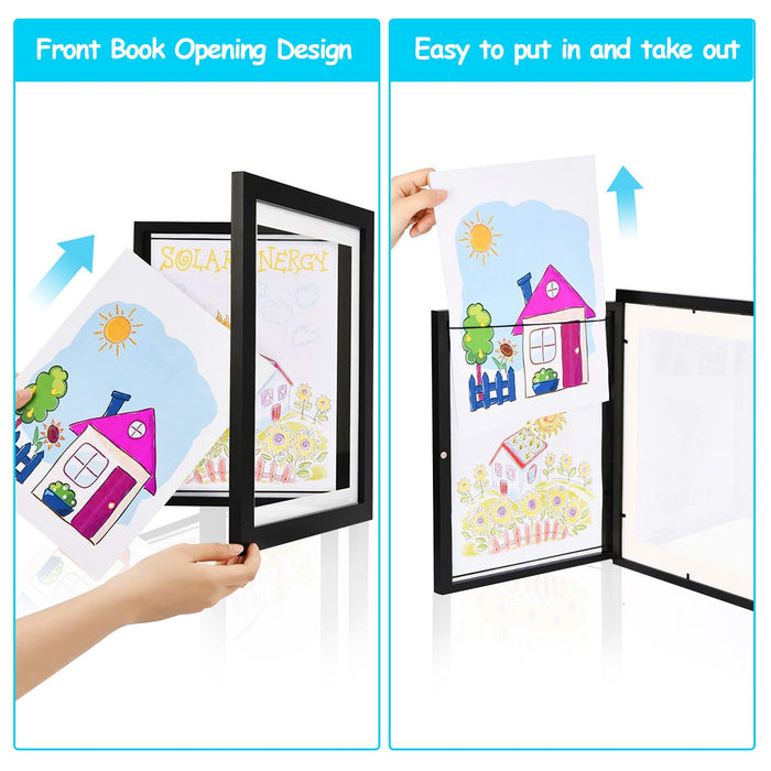 Front-Opening Kids Artwork Display Frame