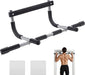 Pull Up Bar for Doorway | Thickened Steel Max Limit 440 lbs Upper Body Fitness Workout Bar| Multi-Grip Strength for Doorway | Indoor Chin-Up Bar Fitness Trainer for Home Gym Portable
