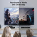 HDMI Switch 4 in 1 Out 4K@60Hz, 2K@144Hz, HDCP 2.3 【with Adaptive Equalization Support 10M HDMI Transmit】 Compatible for PS5/4, Xbox, Roku, FireStick, Switch