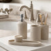 Bathroom Accessories Set,4 PCS Bathroom Organizer,Sand Stone Look,Beige