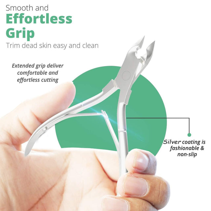 Professional Cuticle Trimmer & Nippers, Stainless Steel Nail Care Tool