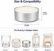 Tea Lights Candles 80 Pack, 4 Hour Palm Wax Tealights