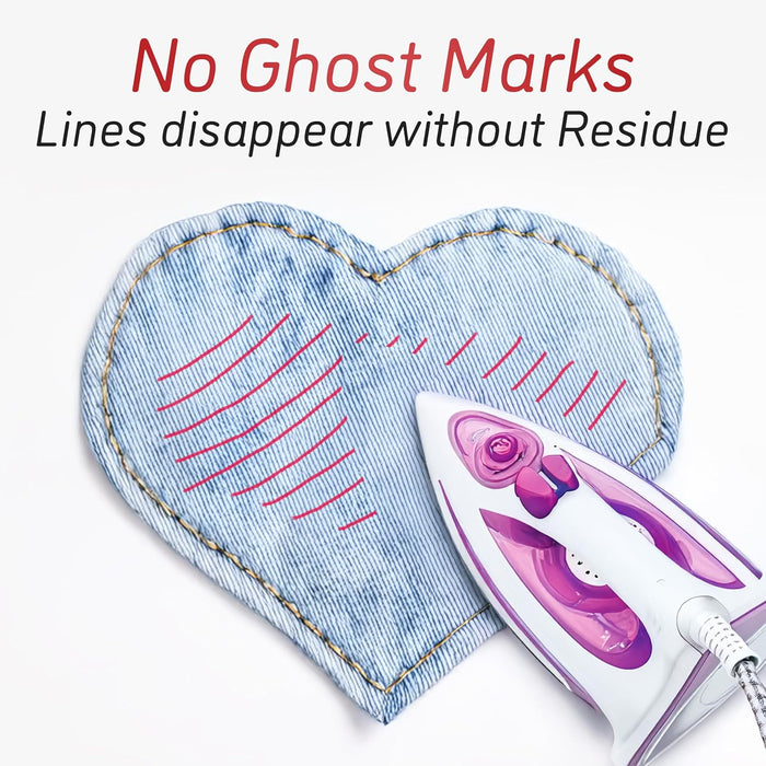 4x Heat Erasable Fabric Marking Pens for Sewing - 4 Pens + 8 Refills - Sewing Supplies Quilting Supplies Table Accessori