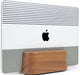 Adjustable Vertical Laptop Stand for Desk, Wooden Laptop Holder, MacBook Pro Stand, Wood Mac Air Dock (Solid Walnut)