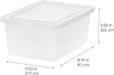12-Pack 15 Qt Storage Bins with Lids, Clear, Stackable