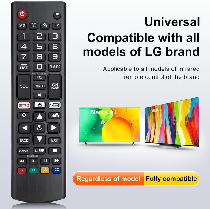 【Pack of 2】 for LG Smart TV Remote Control Replacement，Universal for All LG Smart TVs