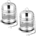2PCS Fine Mesh Stainless Steel Tea Infusers with Chain Hook & Lid