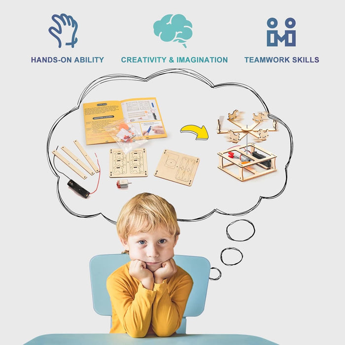 5 Individual STEM Science Kits for Kids, Wood Arts and Craft Kits 8-12