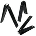 Manicure Set Nail Clippers Kit Professional Stainless Steel Nail Care Tools with Leather Travel Case 10 in 1 Black